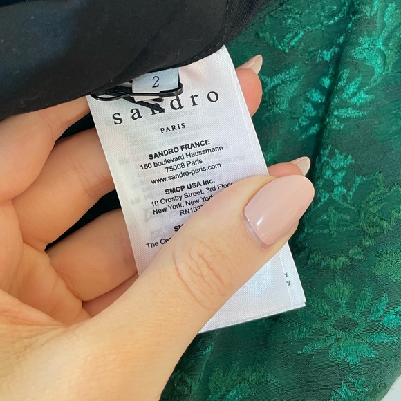 SANDRO | Jacquard Crop Blouse - Picture 8 of 8